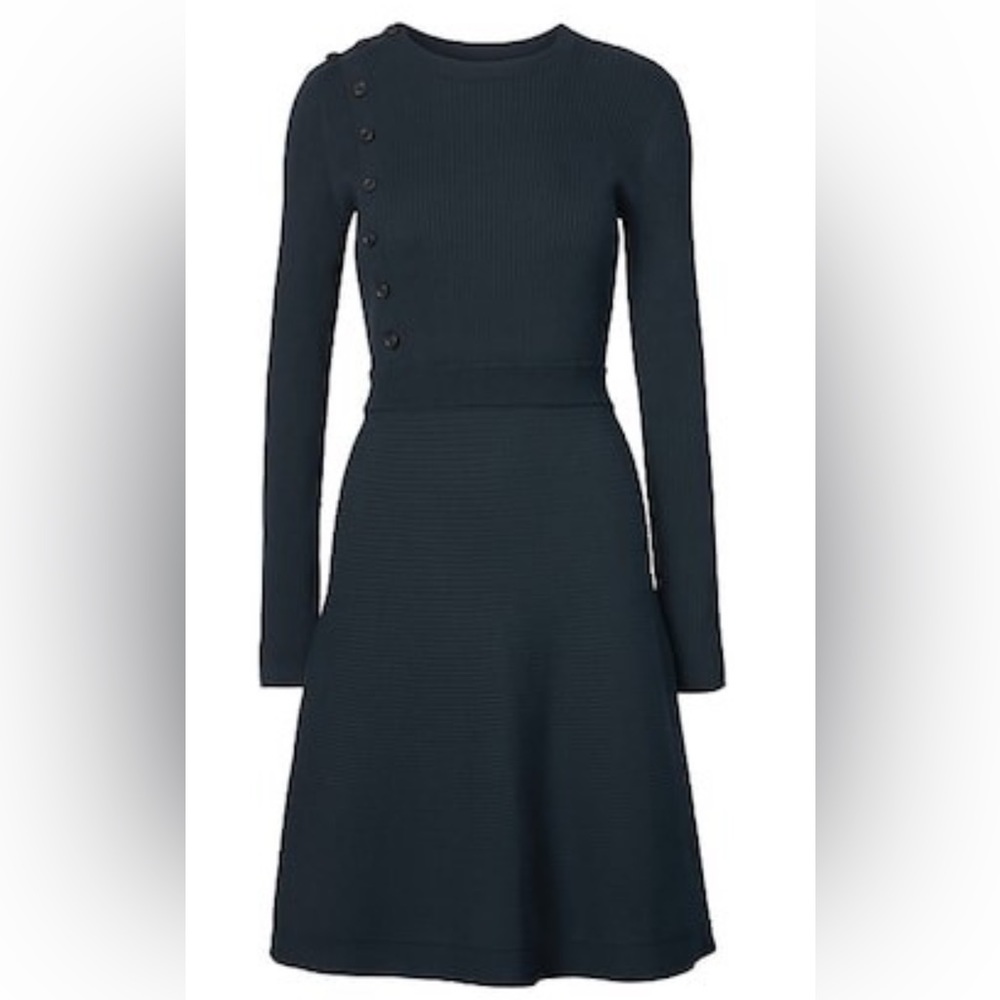 Banana Republic Knit Fit and Flare Sweater Dress Sz XS Extra-Small